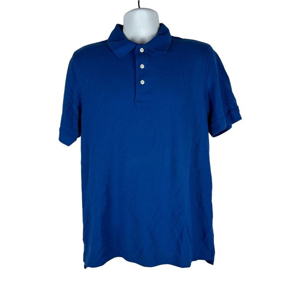 Croft & Barrow Easy Care Men's Polo Shirt Size M 60% Cotton 40% Polyester Blue - Picture 1 of 3